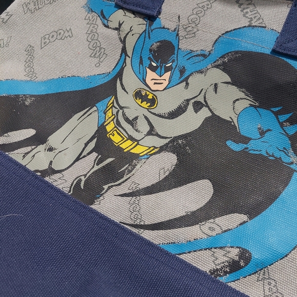 Lot of 2 Pottery Barn For Marvel Comics Tote Bags Batman Spider-Man - Picture 3 of 7